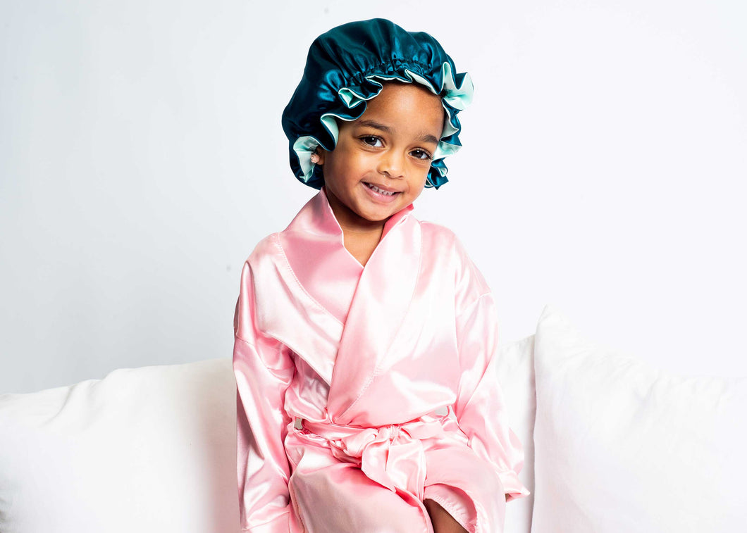 Kids Hair Bonnets (Turquoise)