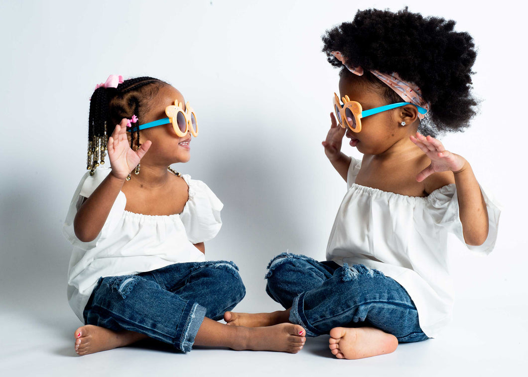 Alaya's Kids Headbands/Sunglasses Combo (Peach)